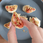 Peanut Butter Strawberry Roll-Ups on a plate